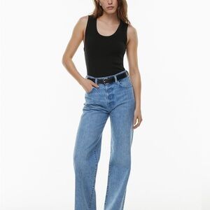 Denim Forum Blue Flare & Wide Leg Jeans